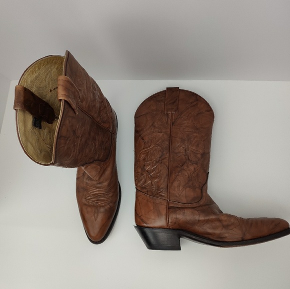 Dan Post Shoes - Dan Post Womens Boots Brick Tan Cognac Leather 6.5